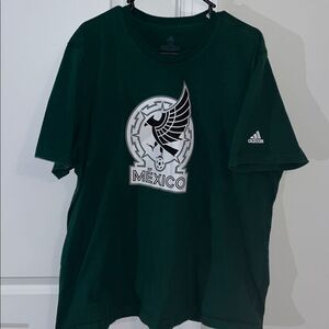 Mexico National Soccer Team Adidas Green Jersey T Shirt XXL 2XL World Cup Futbol